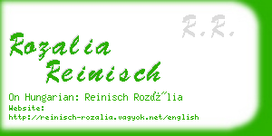 rozalia reinisch business card